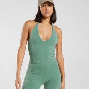 Gymshark x Whitney Eyelash Halter Top Size M